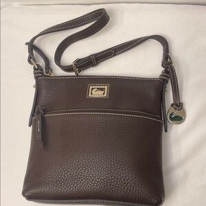 Dooney & Bourke Dillen Letter Carrier Crossbody Pebbled Leather No Callouts